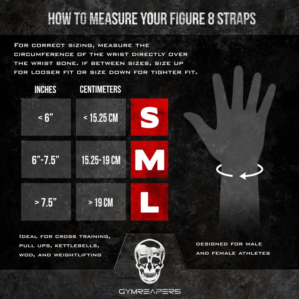 figure 8 lifting straps sizing