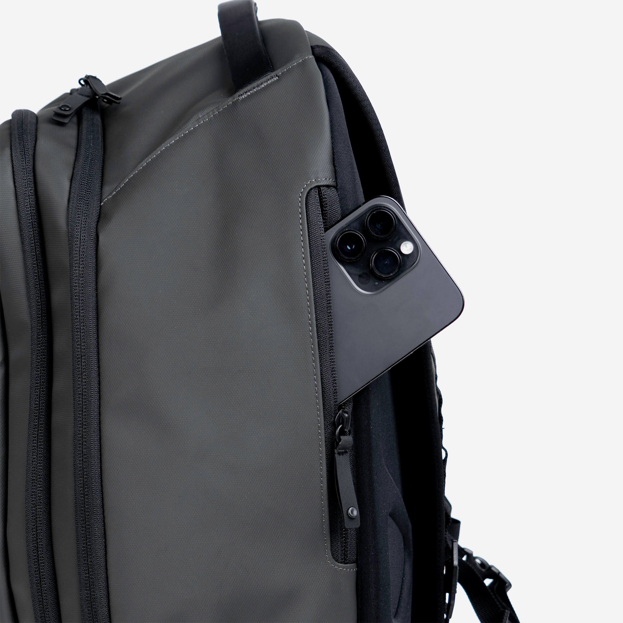 gunmetal backpack side