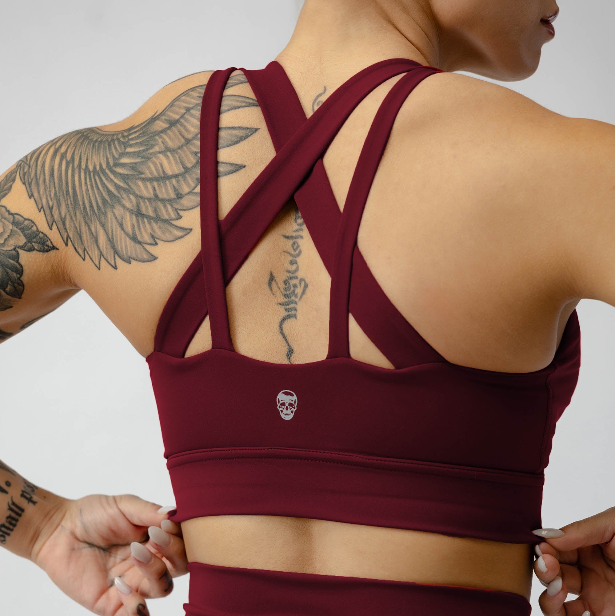 harmony bra wine back detail