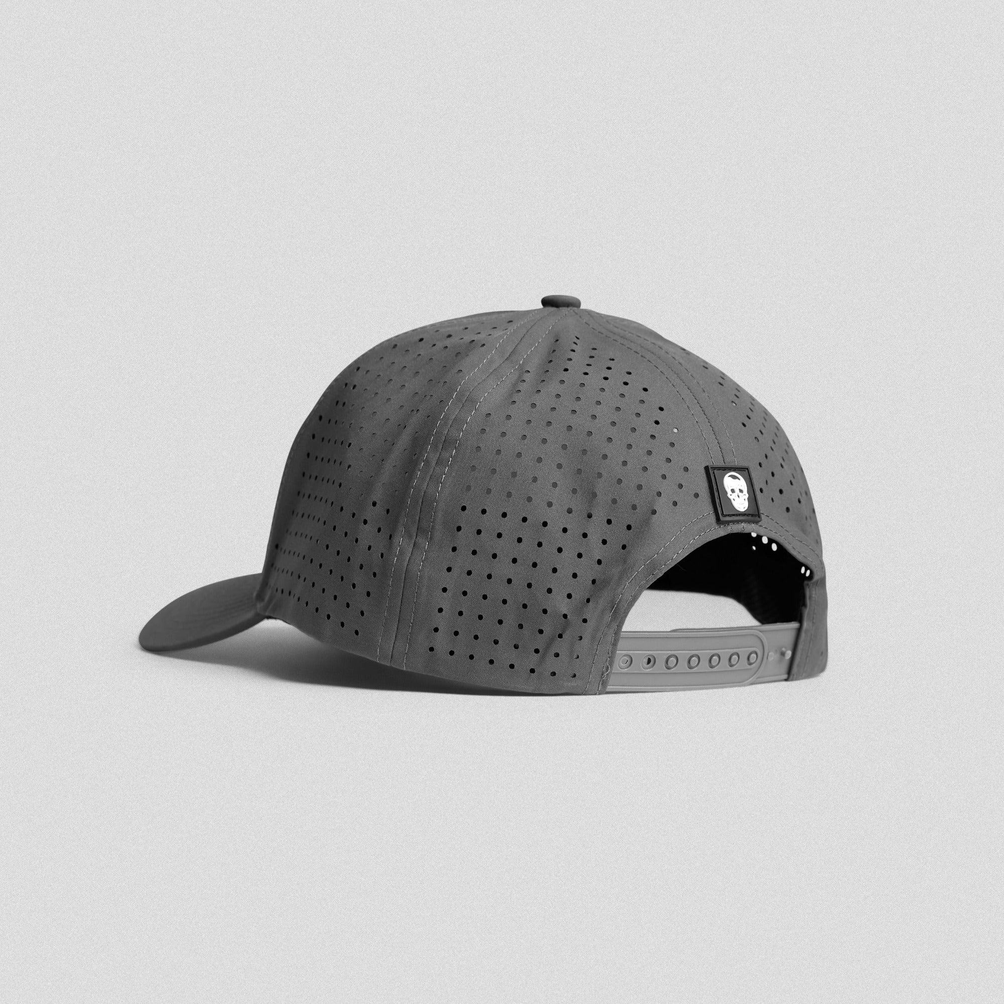 hybrid performance hat charcoal back