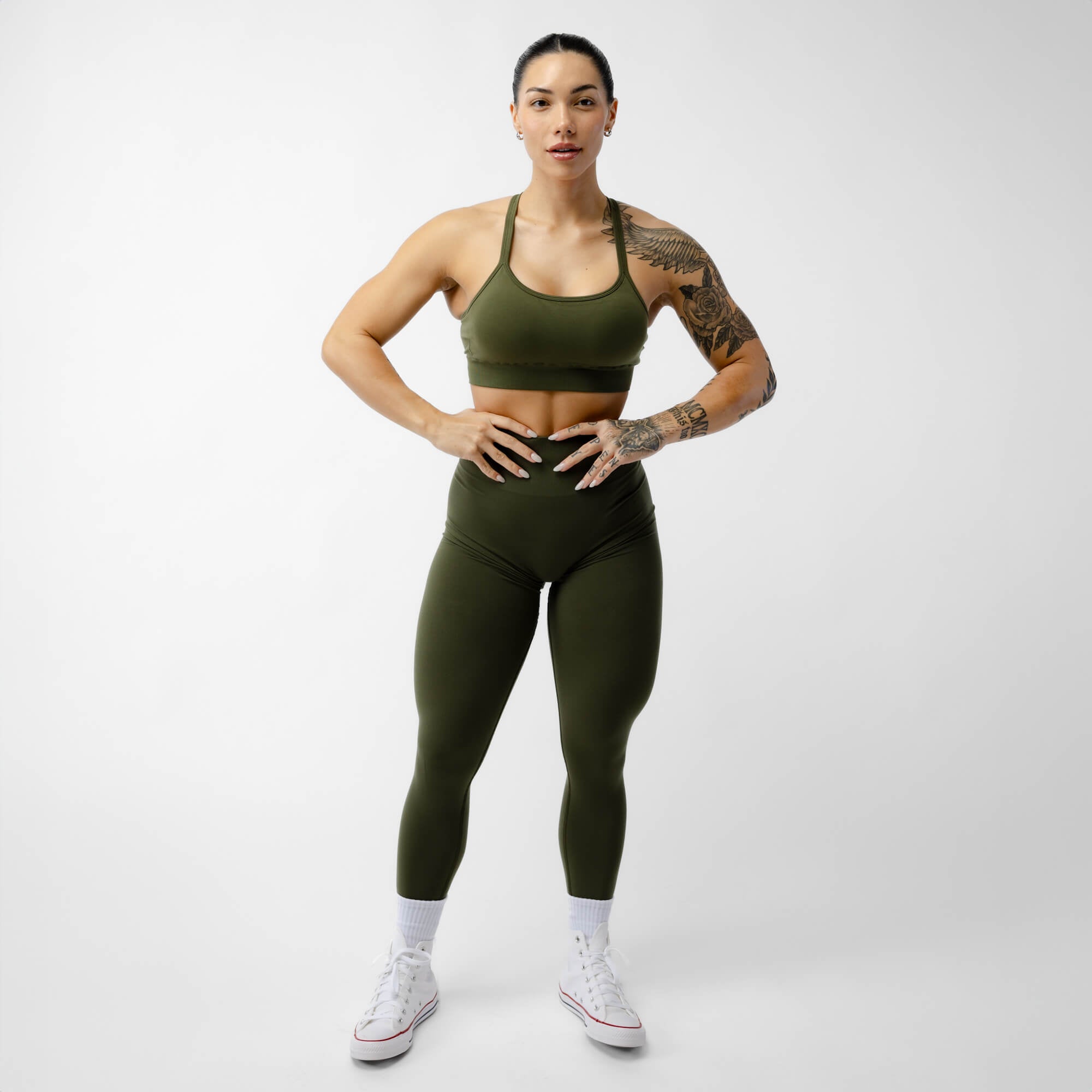 legacy leggings vintage green front full