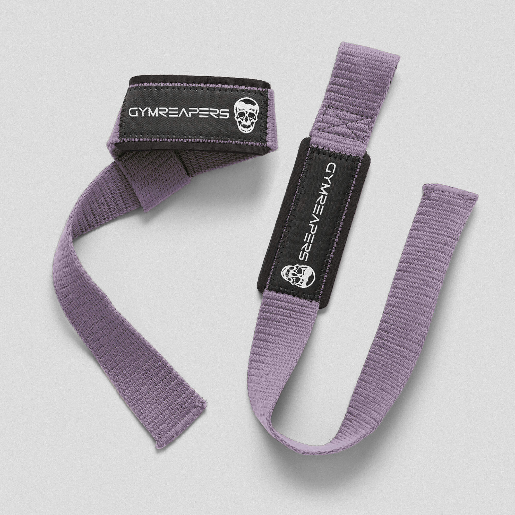 lifting straps lilac flat and wrapped