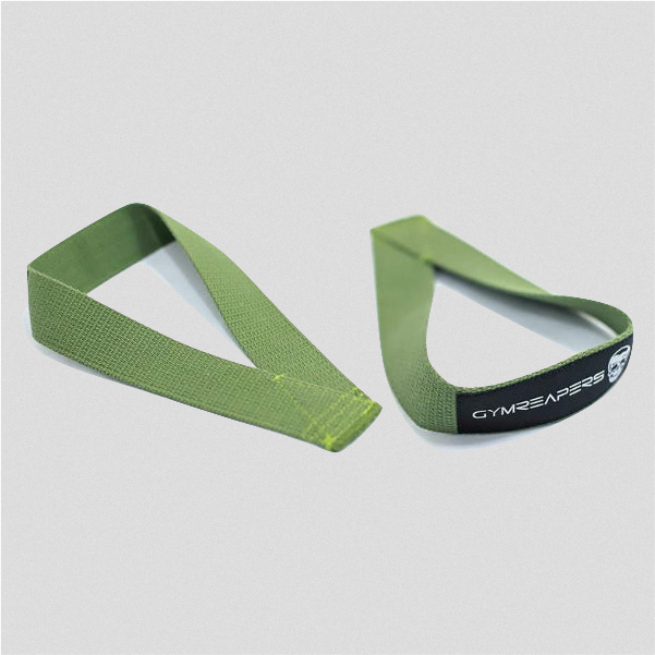 olympic lifting straps green main