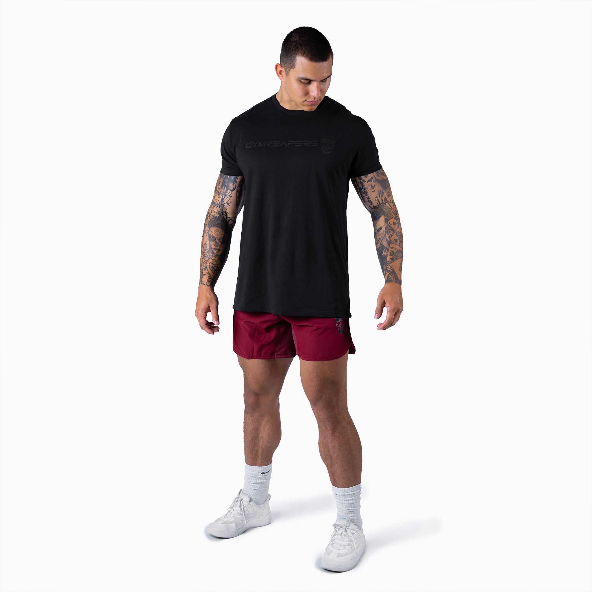 Burgundy sale athletic shorts