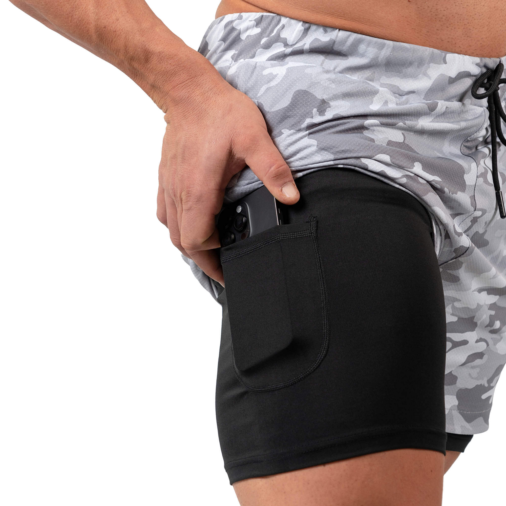 training shorts with liner