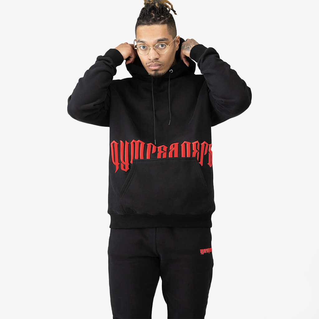 phantom hoodie black/red