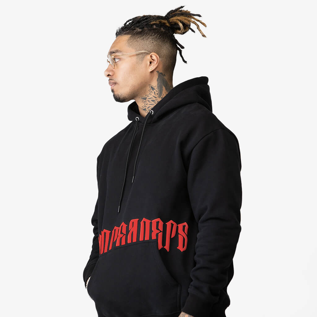 phantom hoodie black/red