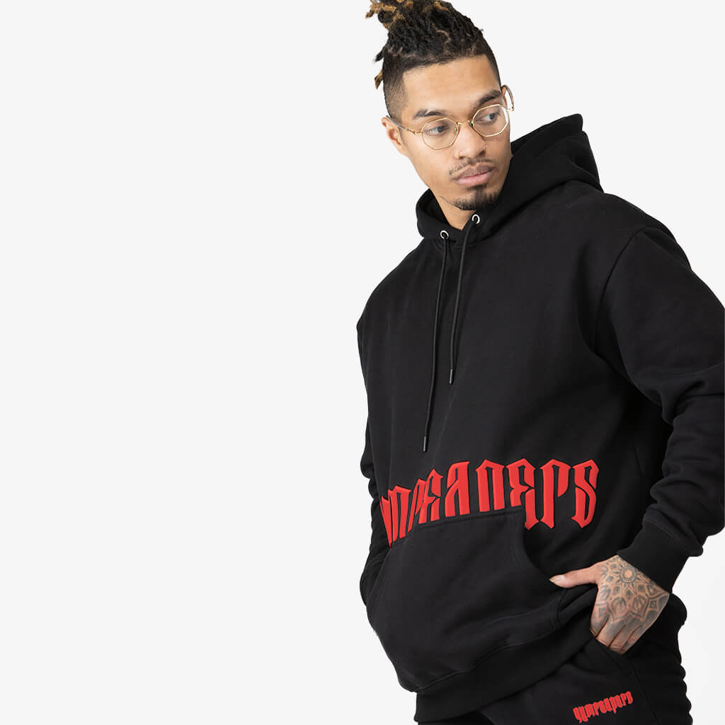 phantom hoodie black/red