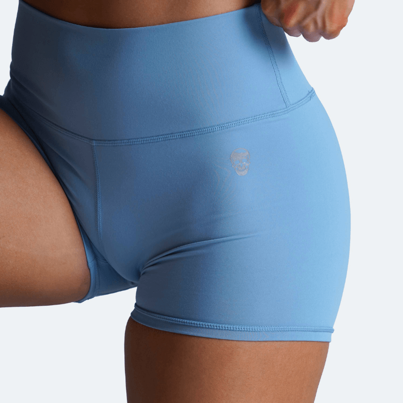 womens shorts 4 inch inseam blue
